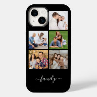 Collage personalizado de 5 fotos familiares, texto