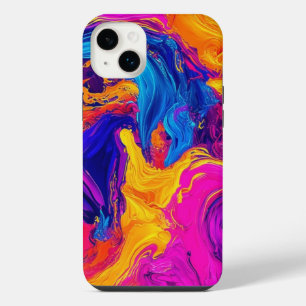Funda Para iPhone 14 Plus Color Dance Resumen Swirl Estuche para iPhone/iPad