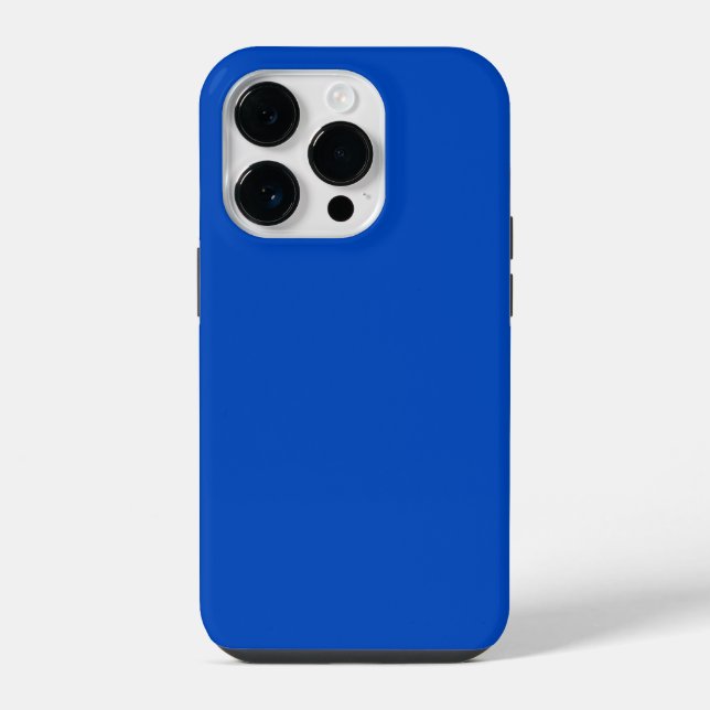 Funda Para iPhone Color de la clave cromática Azul (Reverso )