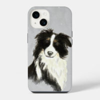 Color de la orilla de agua Collie Dog Mascota Arte