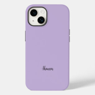 Funda Para iPhone 14 Color de tendencia Violeta suave Minimalista