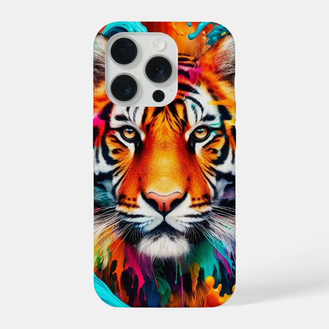 Funda Para iPhone Color de tigre (Reverso )