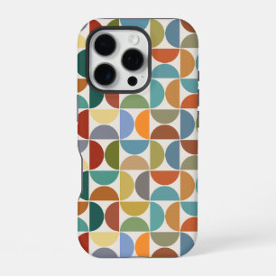Funda Para iPhone 16 Pro Color del patrón de semicírculos MCM en crema