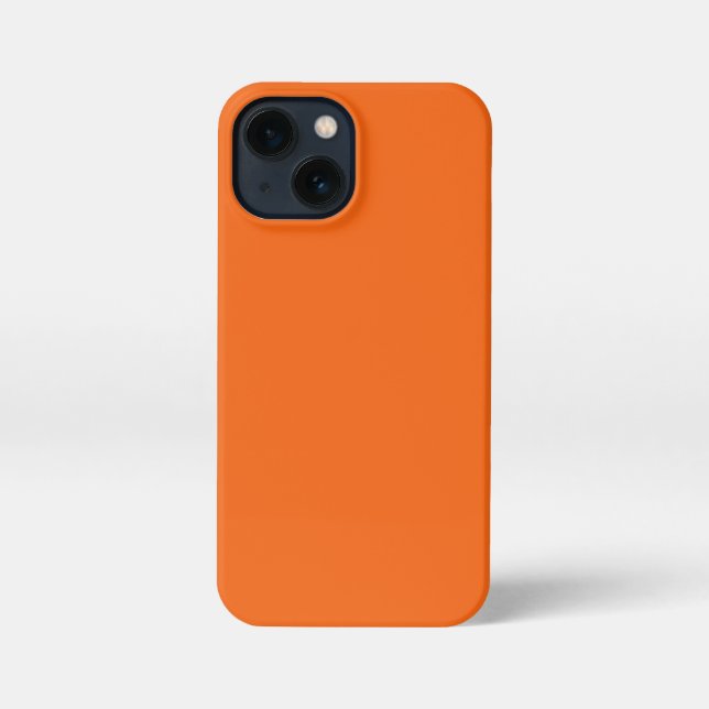 Funda Para iPhone Color sólido tigre naranja (Reverso )