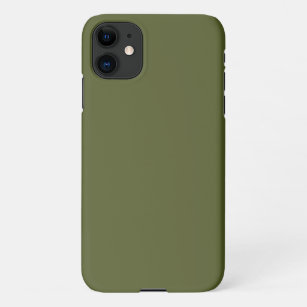 Funda Para iPhone 11 Color sólido verde del ejército
