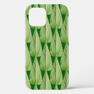 Funda Para iPhone 12 Color verde de las hojas