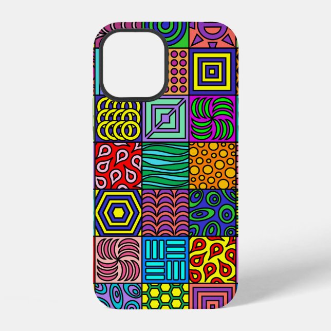 Funda Para iPhone Colorbust Squares Iphone 12 Funda (Reverso )