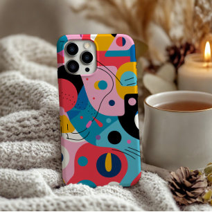 Funda Para iPhone 14 Pro Colores brillantes formas caprichosas geométricas