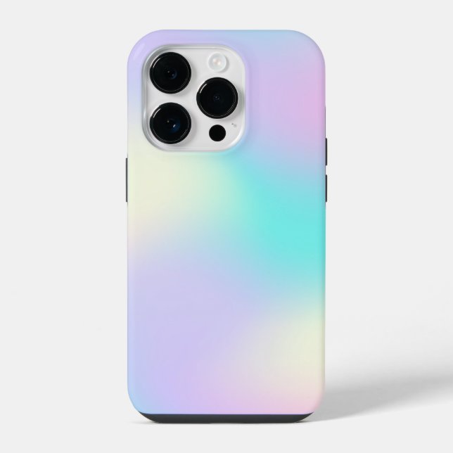 Funda Para iPhone Colores claros fondo holográfico (Reverso )