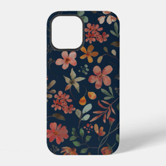 Funda Para iPhone 12 Colores de agua antiguos imprimen flores en la mar