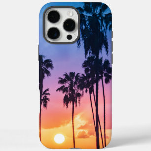 Funda Para iPhone 16 Pro Max Colores de arcoiris vibrantes tropicales árbol de