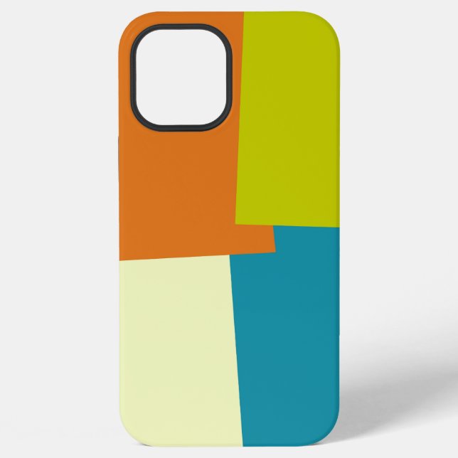 Funda Para iPhone Colores Geométricos Modernos Retro (Reverso )