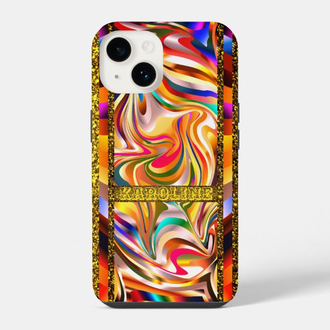 Funda Para iPhone Colores Giratorios (Reverso )