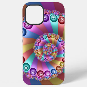 Funda Para iPhone 12 Pro Max Colores Hermosos de Arcoíris Arte Abstracto Fracta