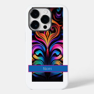 Funda Para iPhone 14 Pro Colores Neón Abstractos Modernos