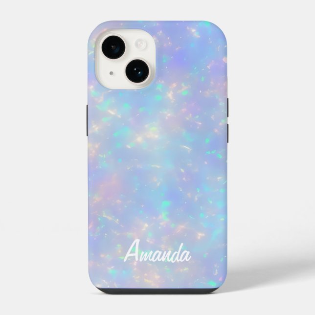 Funda Para iPhone Colores Opalescentes Falsos Bonitos (Reverso )