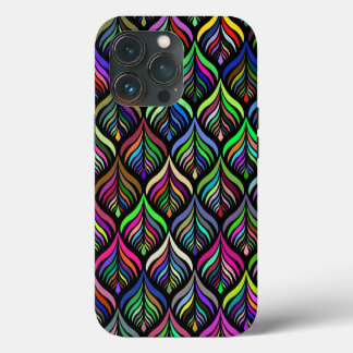 Funda Para iPhone 13 Pro Colores plegables Resumen del arcoiris