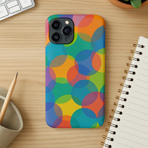 Funda Para iPhone 16 Pro Max Colores Retro Brillantes Formas Amorfos Patrón Art