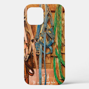 Funda Para iPhone 12 Colorful Bridleshorse,tack,animals,barn,blue,bridl