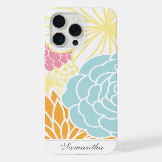 Funda Para iPhone Colorful Mod Florals (Reverso )