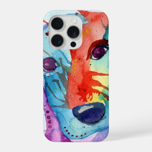 Funda Para iPhone Colorful Sausage Dog  (Reverso )