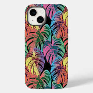 Funda Para iPhone 14 Coloridas hojas tropicales