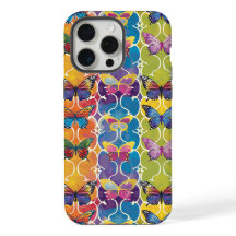 Coloridas mariposas arcoiris con patrones digitale