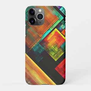 Funda Para iPhone 11Pro Coloridas plazas Patrón de arte abstracto moderno