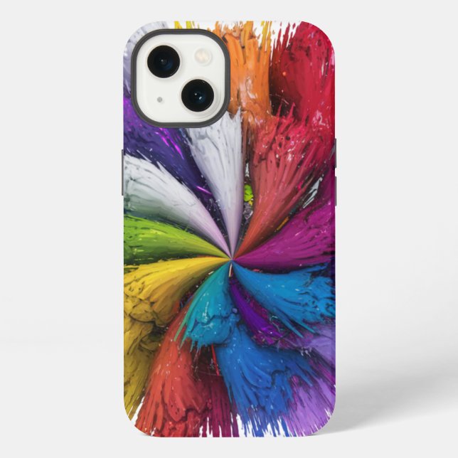 Funda Para iPhone Colorido arcoiris Splash (Reverso )