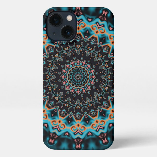 Funda Para iPhone Colorido Boho Mandala (Reverso )