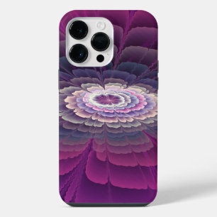 Funda Para iPhone 14 Pro Max Colorido Floral Abstracto Arte Fractal Rosa Impact