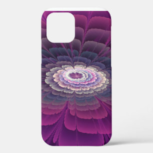 Funda Para iPhone 12 Colorido Floral Abstracto Arte Fractal Rosa Impact