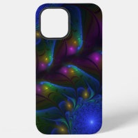 Colorido Luminoso Abstracto Moderno Trippy Fractal