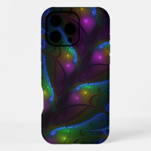 Funda Para iPhone 16 Pro Max Colorido Luminoso Abstracto Moderno Trippy Fractal