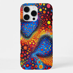 Funda Para iPhone 16 Pro Max Colorido Resumen de puntos cósmicos girando hacia