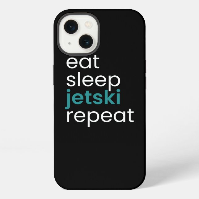 Funda Para iPhone Coma Sleep Jetski Repetir (Reverso )
