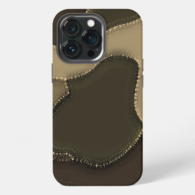 Funda Para iPhone Combinación de camuflaje estrellado verde (Reverso )
