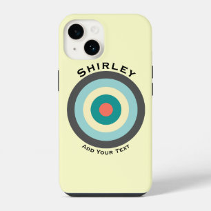 Funda Para iPhone 14 Combinación Gris Bullseye por Shirley Taylor