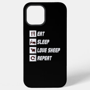 Funda Para iPhone 12 Pro Max Come dormir amar ovejas repetir Regalo de Frases