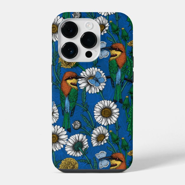 Funda Para iPhone Comedores de abejas con azul (Reverso )