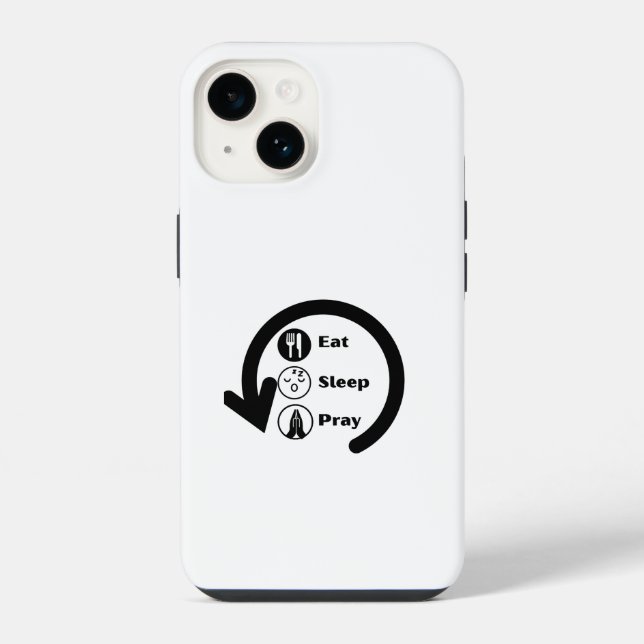 Funda Para iPhone comer dormir orar repetir (Reverso )