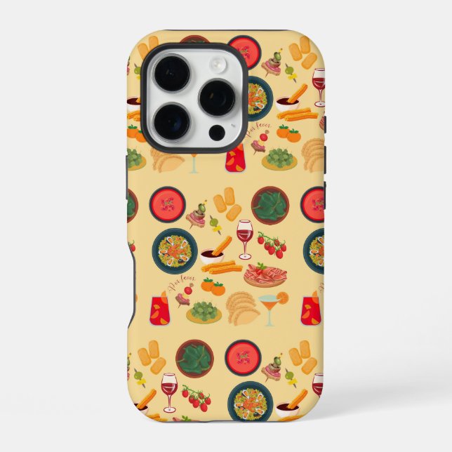 Funda Para iPhone Comida España (Reverso )