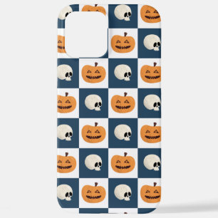 Funda Para iPhone 12 Pro Max Comprobaciones de calaveras y calabazas