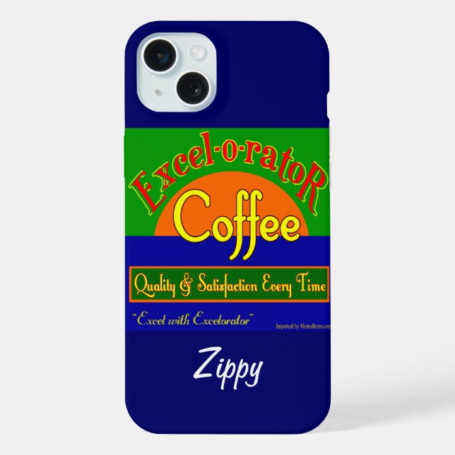 Funda para iPhone con arte retro divertido de Exce (Reverso )