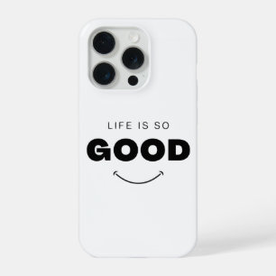 Funda para iPhone con cara sonriente estética y 'L