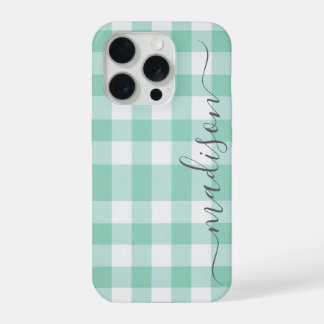 Funda para iPhone con cuadros de Buffalo y caligra