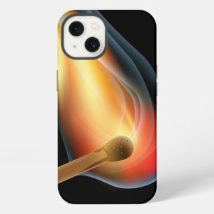 Funda para iPhone con diseño de llamas ardientes d