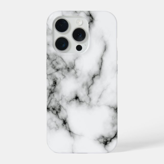 Funda para iPhone con diseño de mármol negro (Reverso )