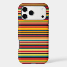 Funda para iPhone con Estampado de Rayas Retro Mul