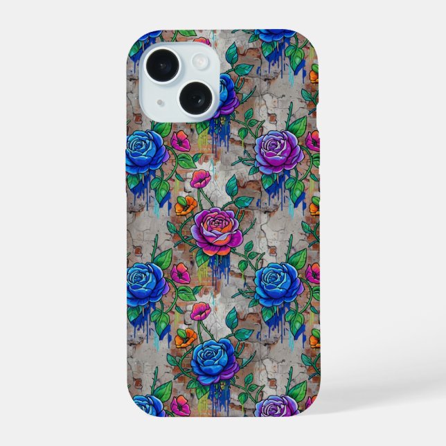 Funda para iPhone con flores (Reverso )